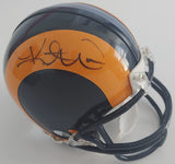 Kurt Warner MVP signed autographed St Louis Rams mini helmet proof Beckett COA