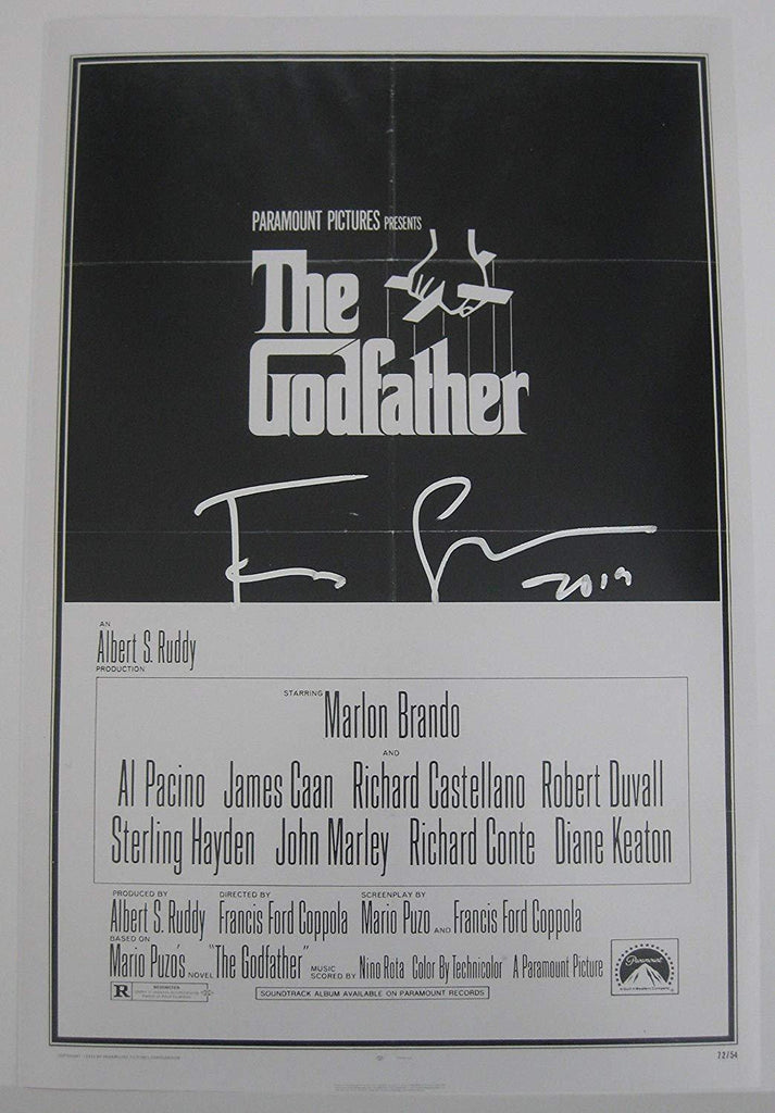 Francis Ford Coppola signed autographed The Godfather 12x18 movie poster photo,proof.COA. STAR
