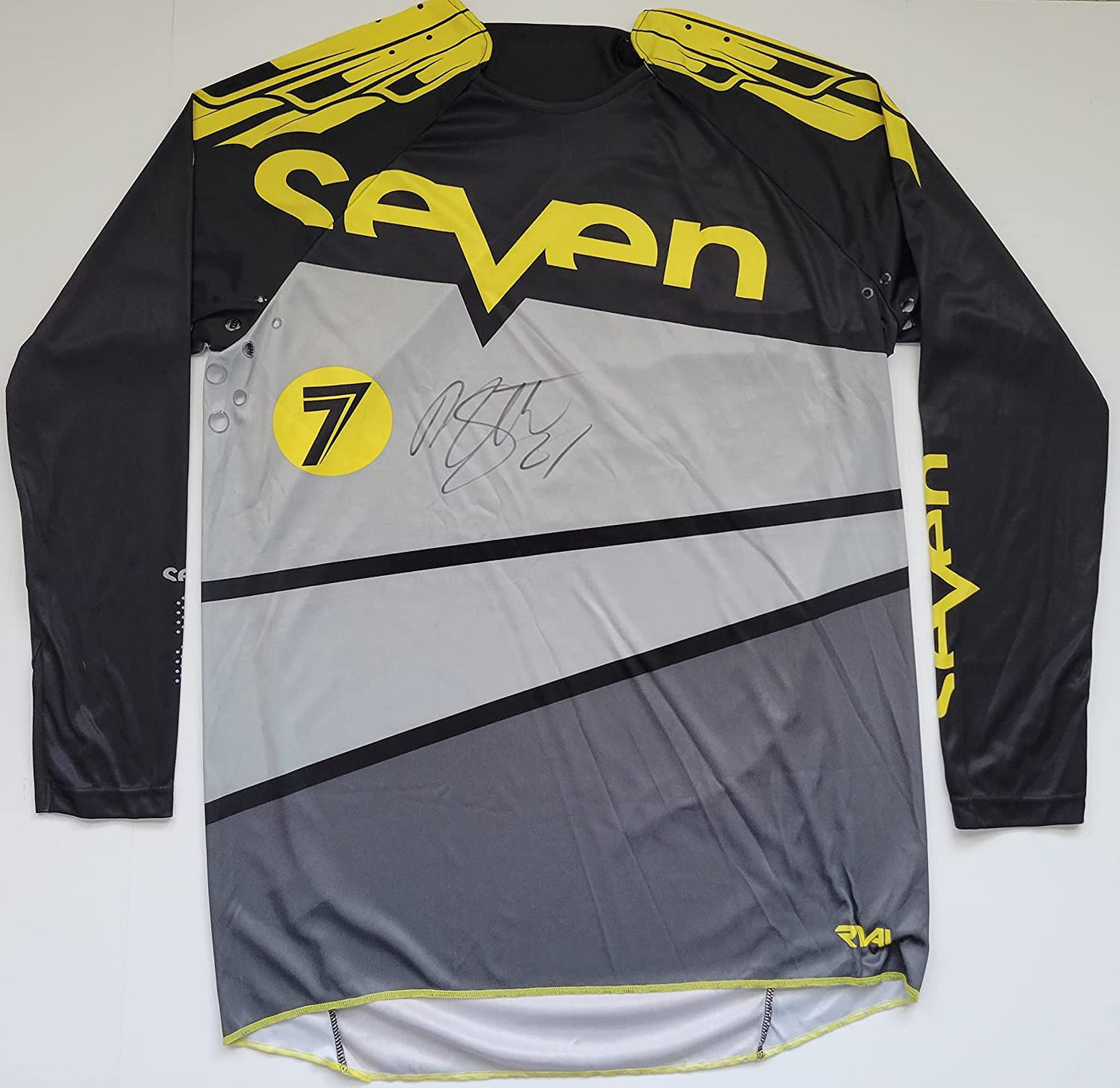 Malcolm Stewart Supercross Motocross signed Seven Jersey proof COA. autographed