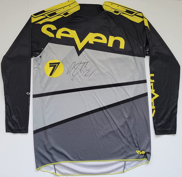 Malcolm Stewart Supercross Motocross signed Seven Jersey proof COA. autographed