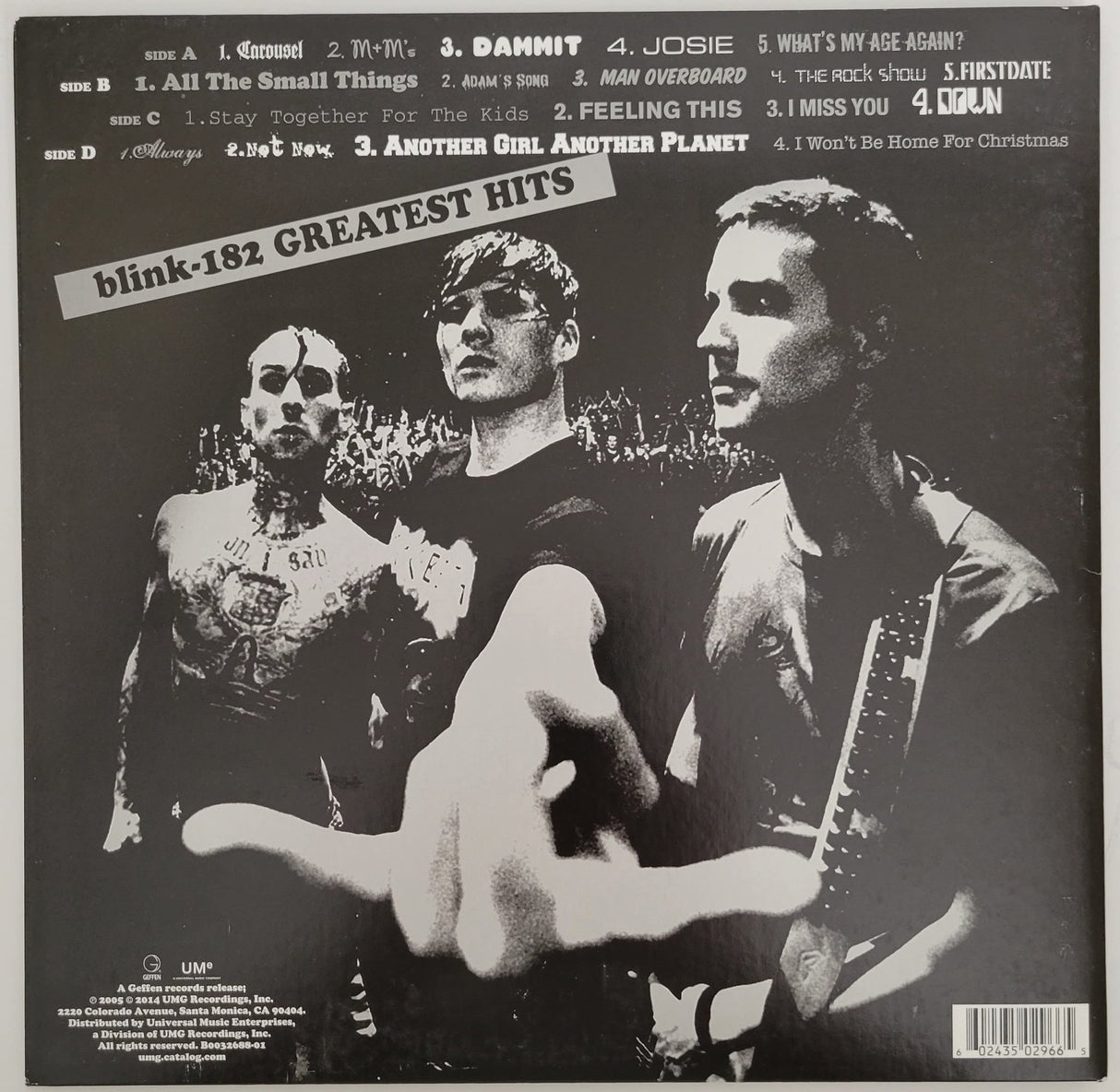 Mark Hoppus signed Blink 182 Greatest Hits album COA exact proof STAR autographed