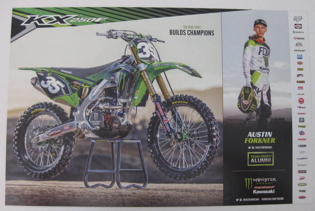 Austin Forkner, Supercross, Motocross, Signed, Autographed, 11x17 Poster, COA Will Be Included.