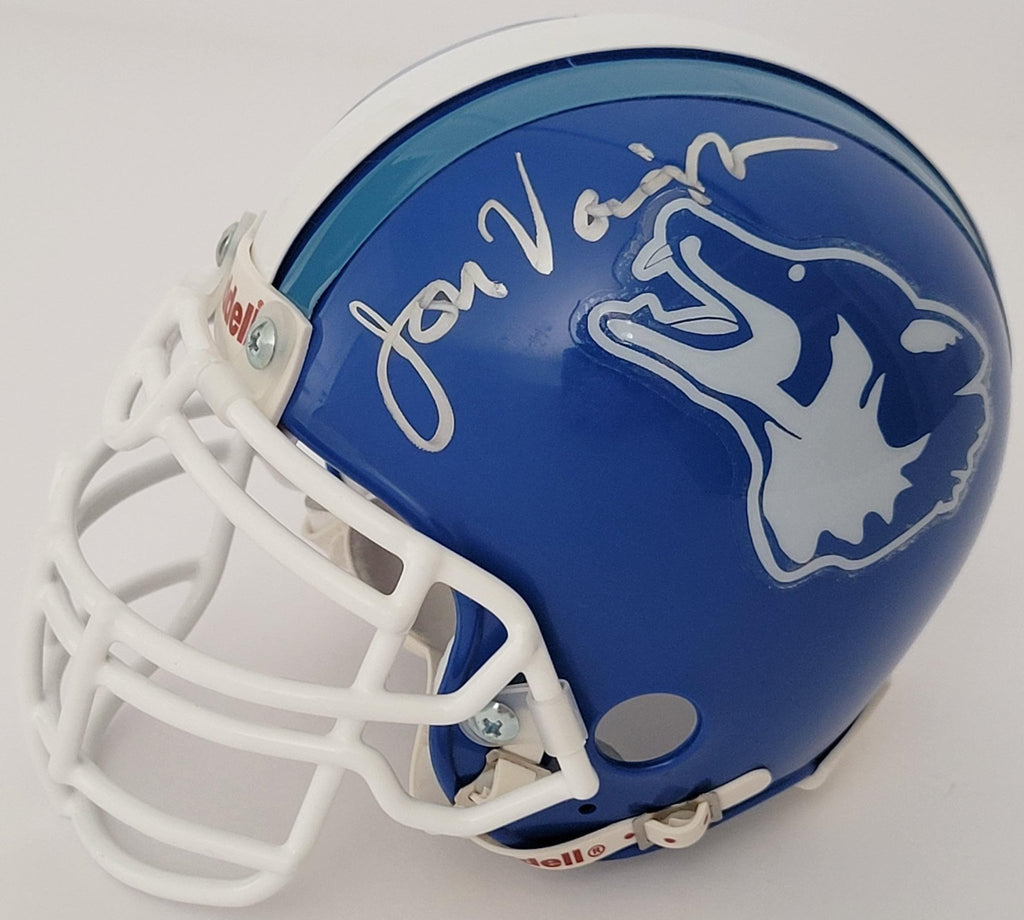 Jon Voight Signed Varsity Blues Texas Coyotes Mini Helmet Proof COA Bud Kilmer STAR