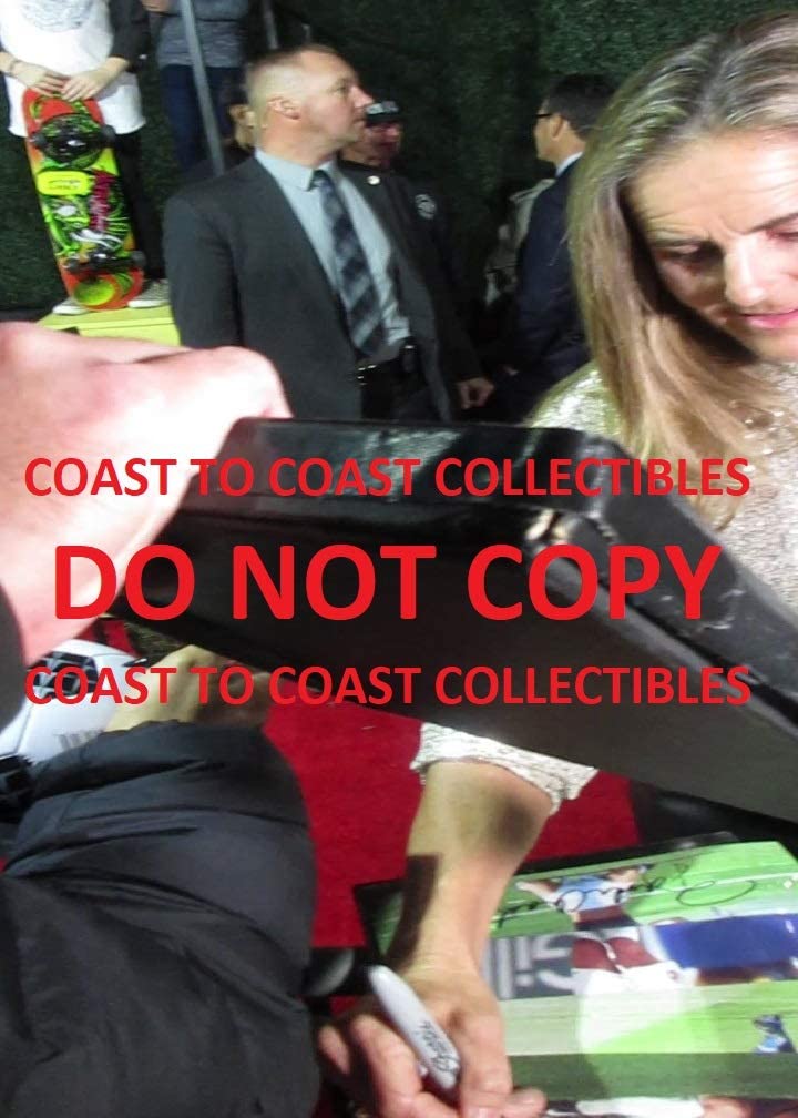 Brandi Chastain USA womens team signed autographed soccer 8x10 photo proof COA.