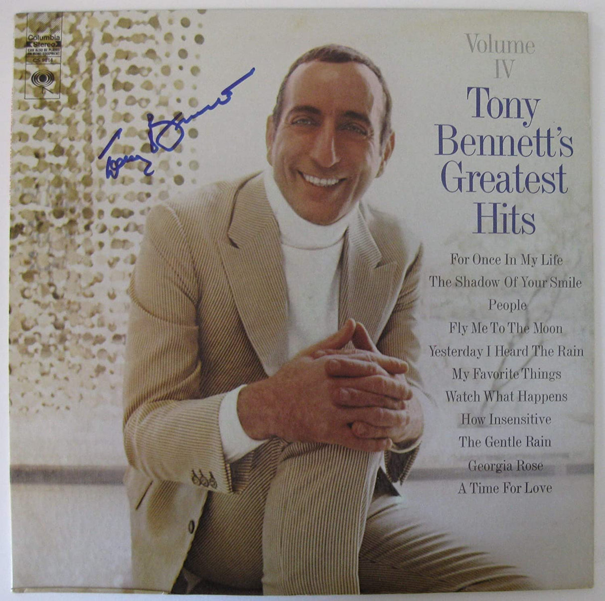 Tony Bennett signed Greatest Hits album vinyl record proof Beckett COA autograph STAR