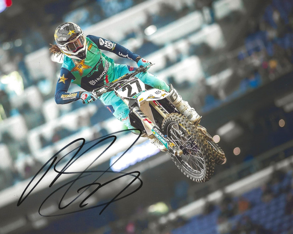 Malcolm Stewart Motocross Supercross Signed 8x10 Photo COA Proof Autographed