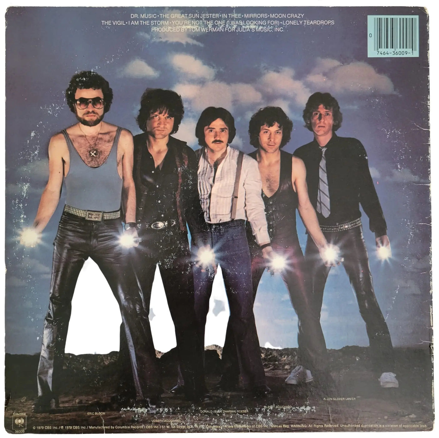 Buck Dharma Eric Bloom signed Blue Oyster Cult Mirrors album proof COA autographed STAR