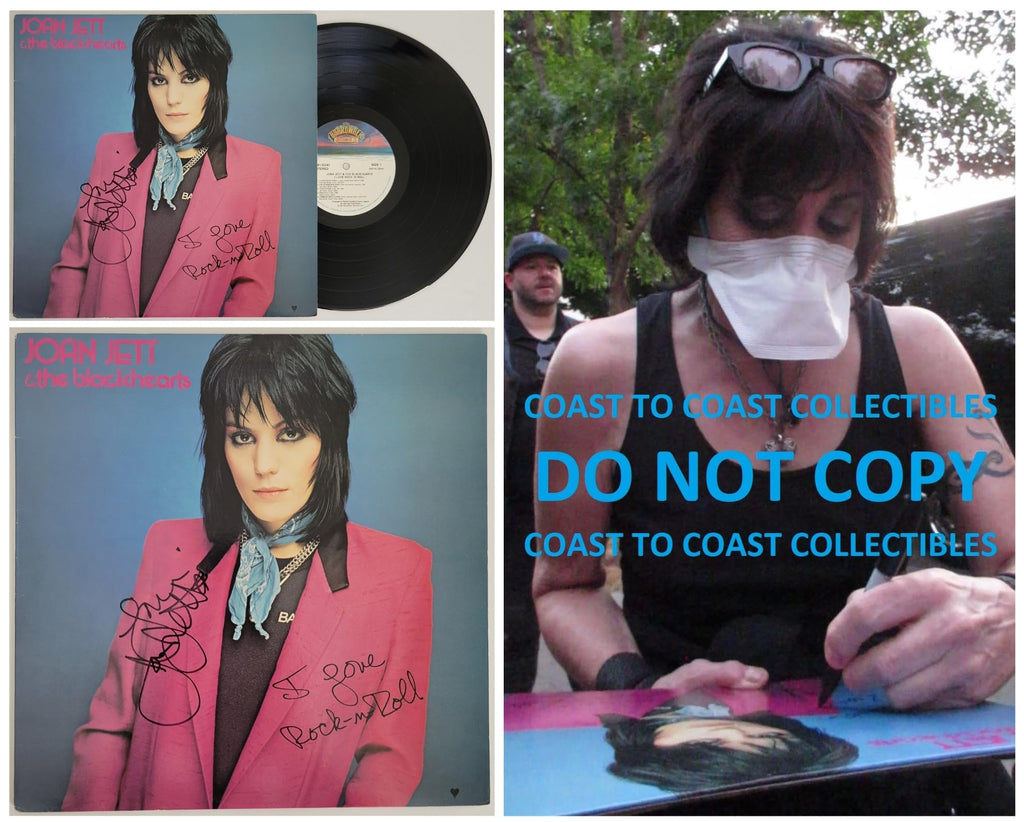 Joan Jett signed I Love Rock n Roll album vinyl record exact proof COA autographed STAR