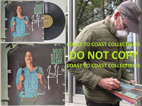 James Taylor signed autographed Mud Slide Slim and the Blue Horizon album COA proof STAR