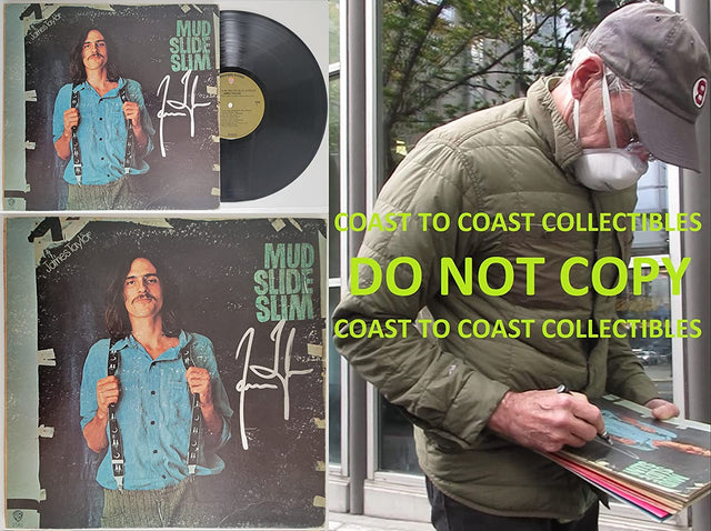 James Taylor signed autographed Mud Slide Slim and the Blue Horizon album COA proof STAR
