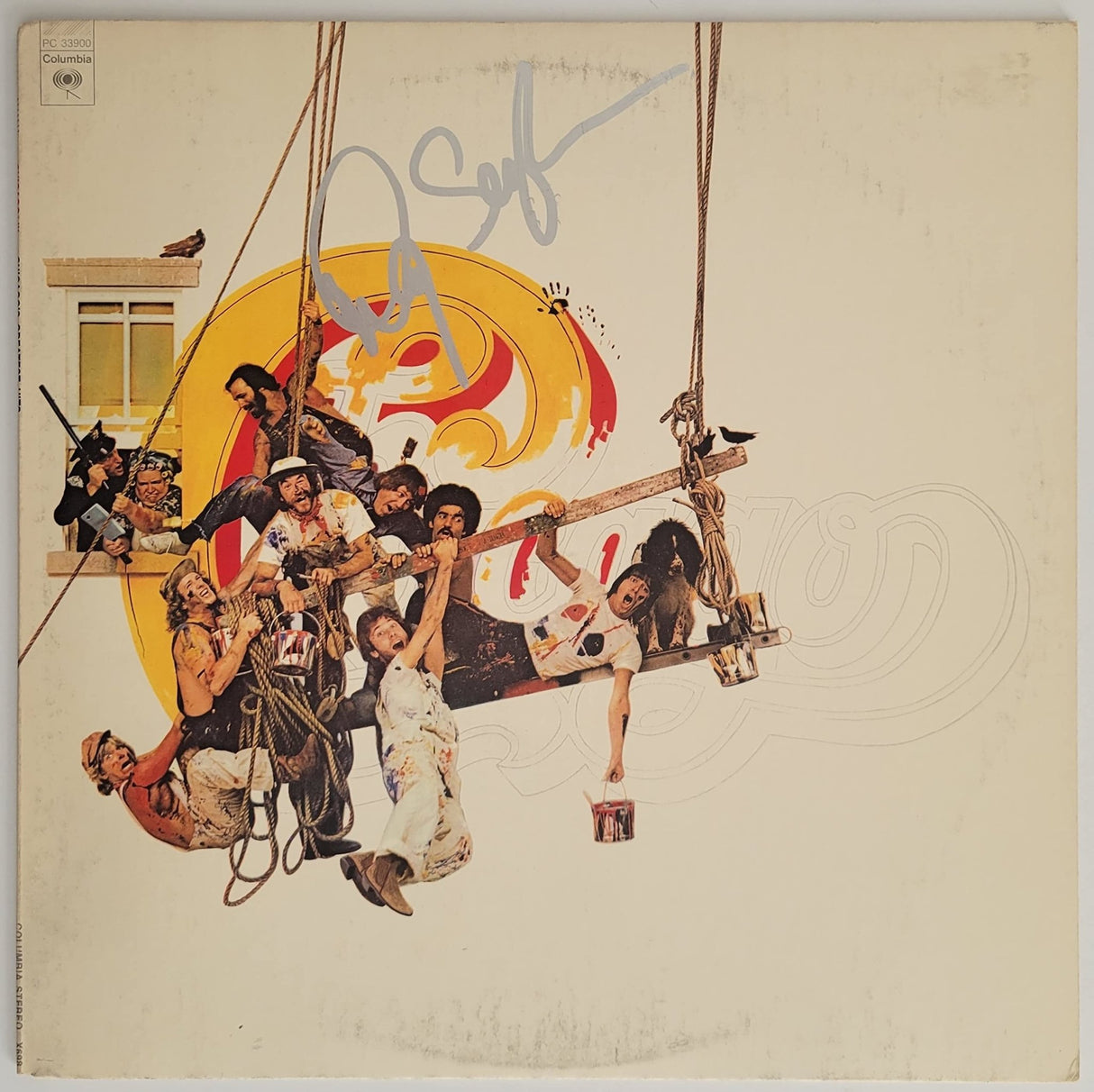 Danny Seraphine signed Chicago IX album vinyl record COA exact proof autographed STAR