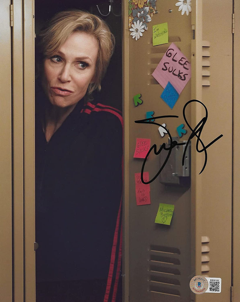 Jane Lynch actress signed autographed Glee 8x10 photo proof Beckett COA STAR=