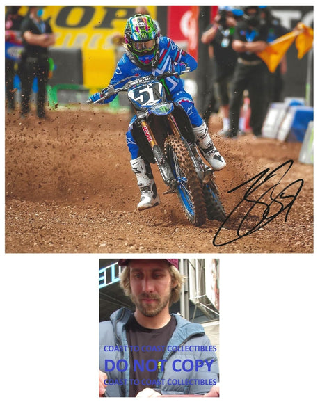 Justin Barcia motocross supercross signed 8x10 photo COA proof autographed
