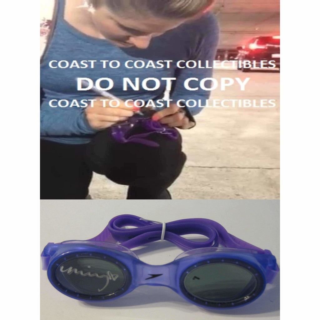 Missy Franklin, USA Olympic Swimmer, Signed, Autographed, Swim Goggles, a Coa with the Proof Photo of Missy Signing the Goggles Will Be Included