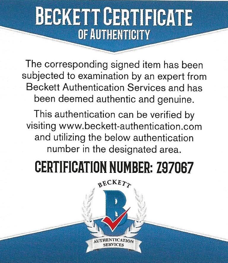 Tommy Lasorda Brooklyn Los Angeles Dodgers signed autographed baseball proof Beckett COA