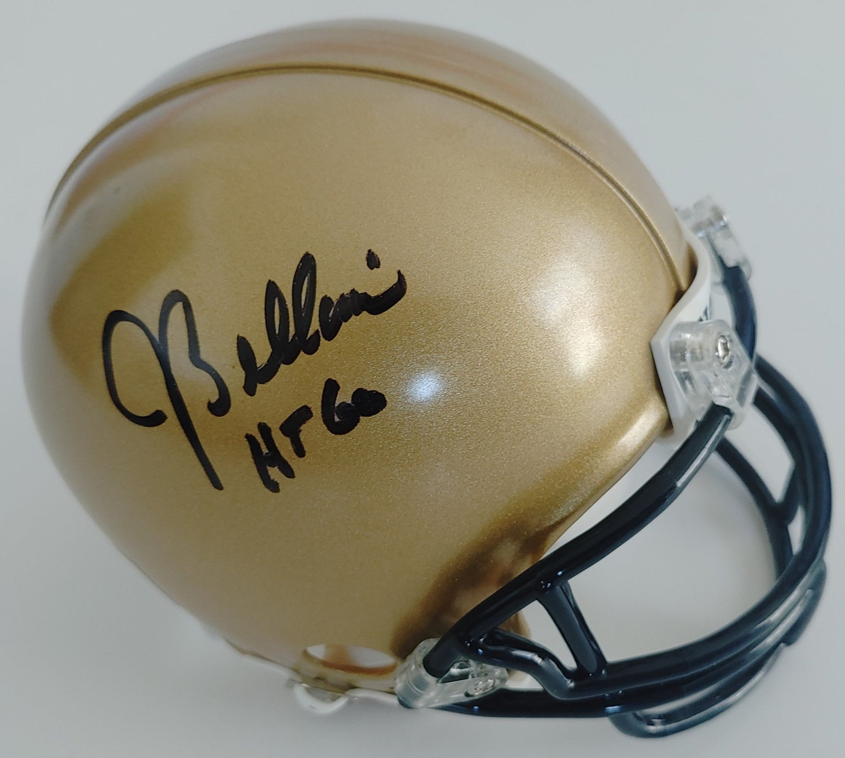 Joe Bellino 1960 Heisman Trophy winner signed autographed Navy mini helmet COA Beckett