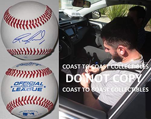 Rob Kaminsky St Louis Cardinals Indians signed autographed baseball COA proof
