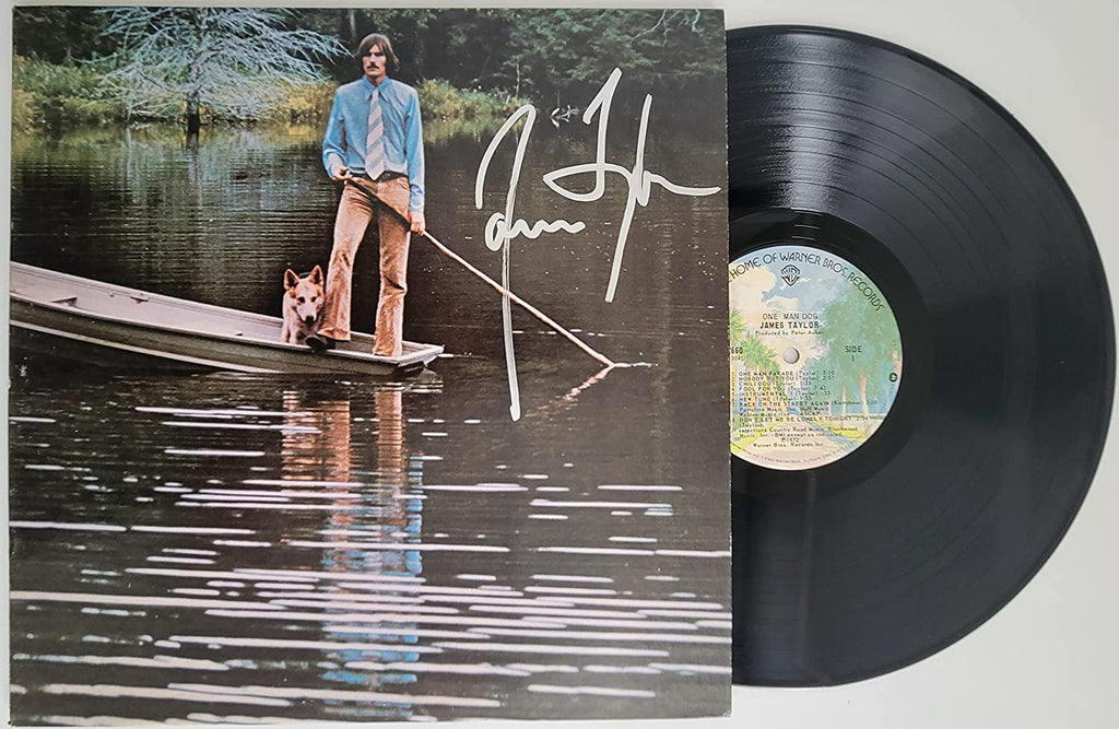 James Taylor signed autographed One Man Band album vinyl record COA proof STAR