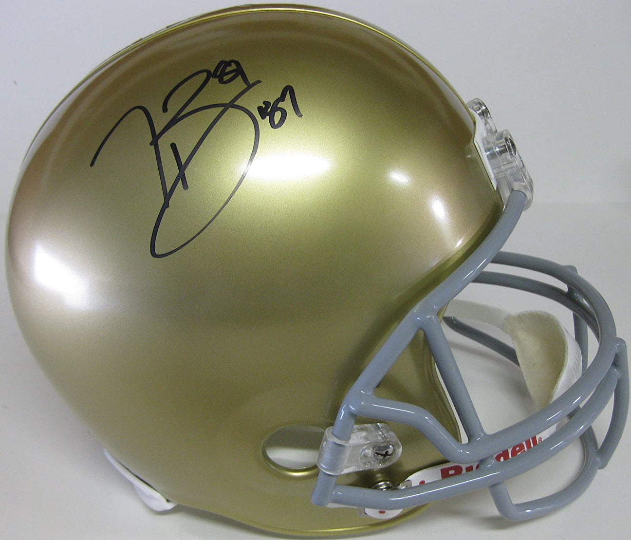 Tim Brown Heisman signed Notre Dame Fighting Irish full size helmet proof Beckett COA