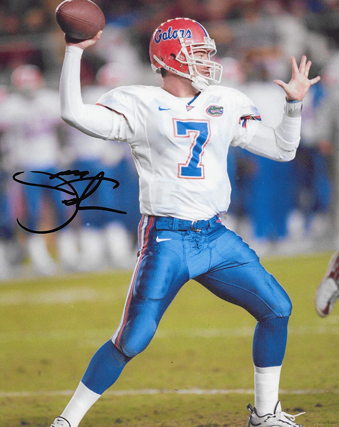 Jesse Palmer Florida Gators signed football 8x10 photo proof COA