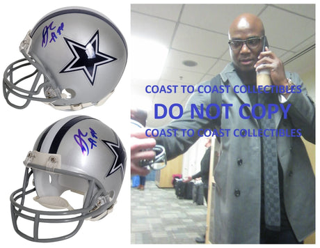 DeMarcus Ware signed Dallas Cowboys mini football helmet proof COA autographed