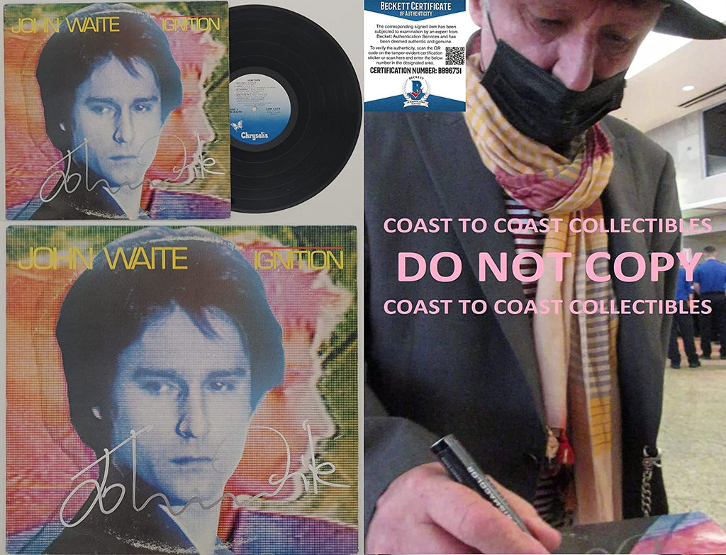 John Waite signed autographed Ignition album vinyl record proof Beckett COA STAR