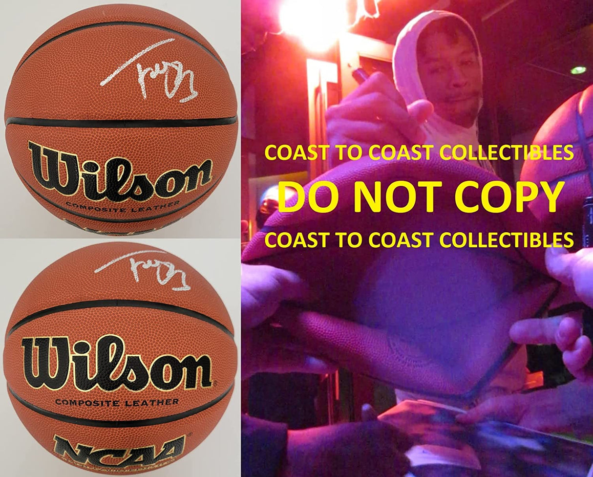 Trey Burke Michigan Wolverines signed NCAA basketball autographed COA proof