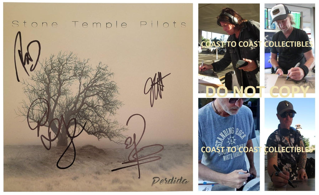 Stone Temple Pilots Band Signed 12x12 Perdida Album Photo Proof COA Autographed star