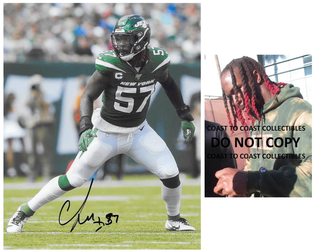 CJ Mosley signed New York Jets 8x10 football photo COA exact Proof autographed