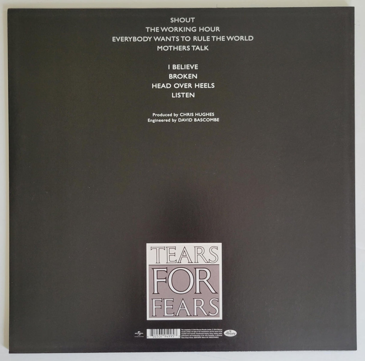 Smith & Orzabal signed Tears for Fear Songs from the Big Chair album COA proof STAR