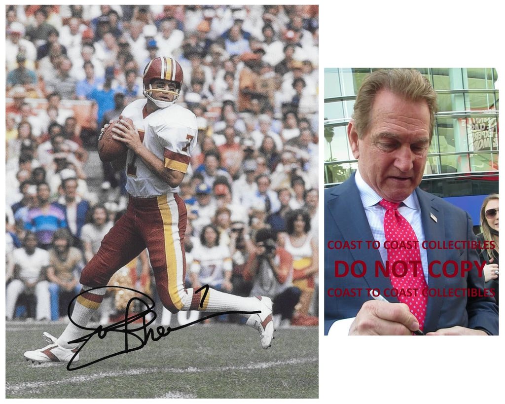Joe Theisman Signed Washington Football 8x10 Photo Proof COA Autographed
