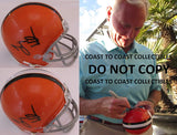 Jim Haslam Cleveland Browns signed autographed mini football helmet,exact proof COA