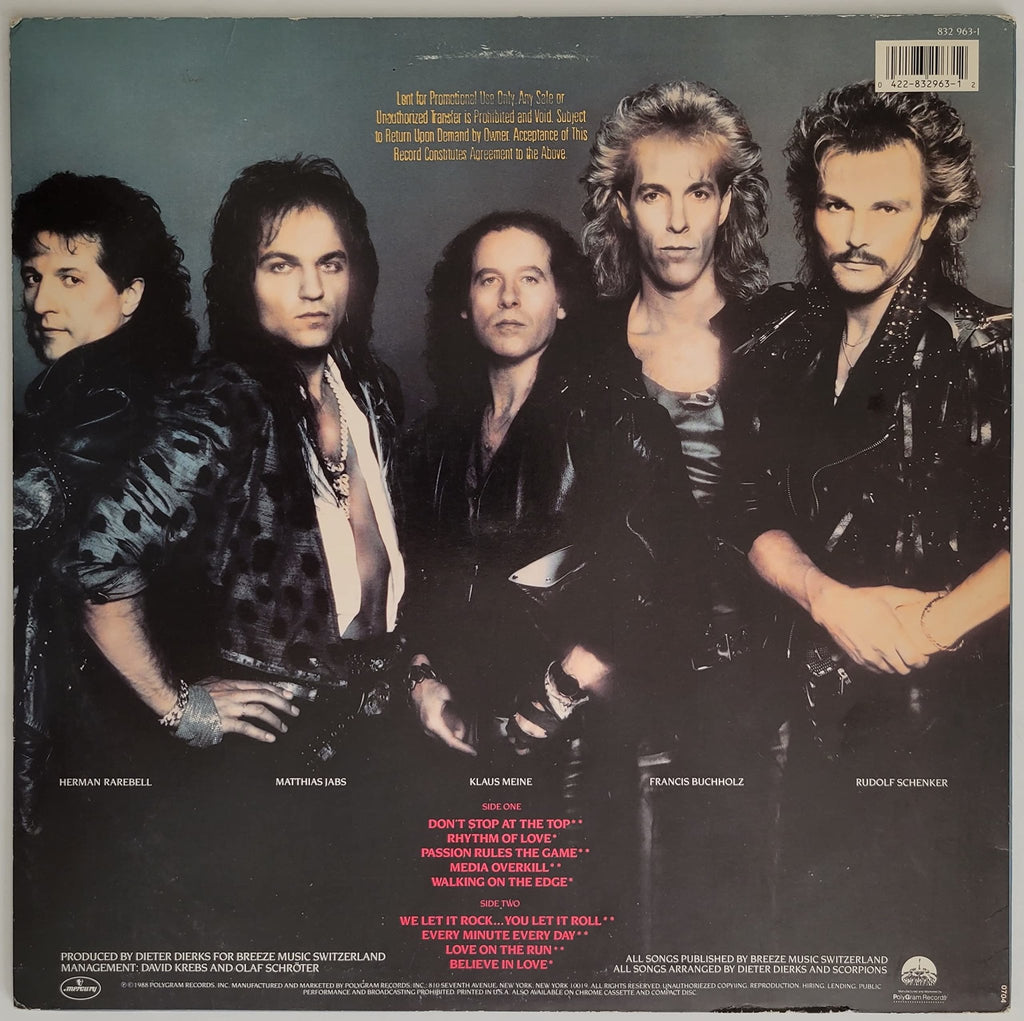 Klaus Meine Rudolf Schenker signed Scorpions Savage Amusement album COA proof star