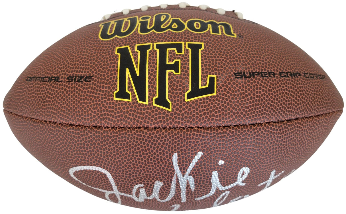 Jackie Slater HOF Los Angeles Rams signed NFL football proof COA autographed