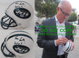 Woody Johnson autographed New York Jets mini football helmet COA exact proof