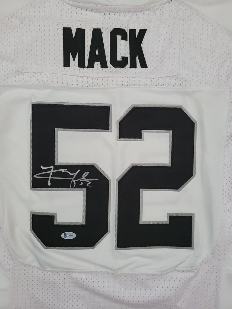 Khalil Mack signed Oakland Raiders football jersey Beckett COA proof autographed