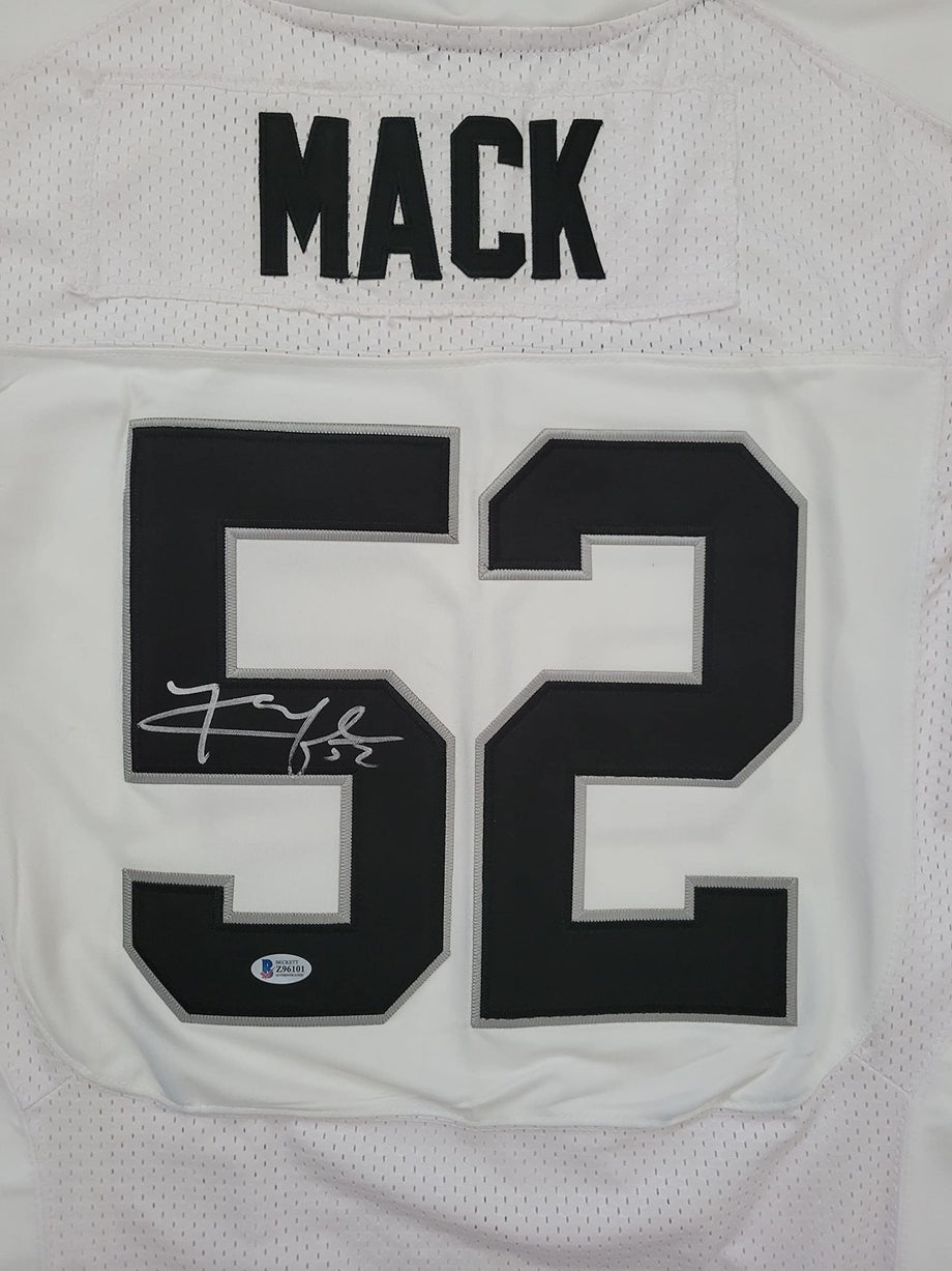 Khalil Mack Signed Oakland Raiders Football Jersey Beckett COA Proof Autographed - Coast to Coast Collectibles Memorabilia - #sports_memorabilia#- #