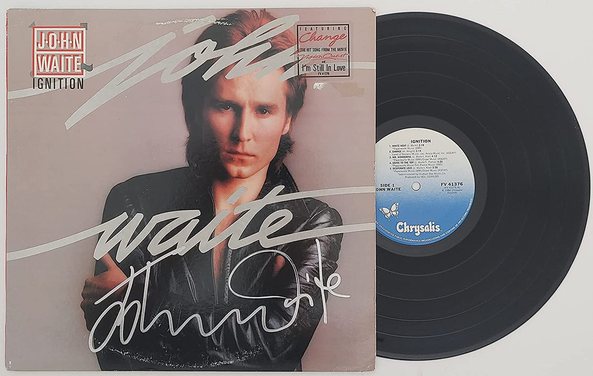 John Waite signed autographed Ignition album vinyl record proof Beckett COA. STAR