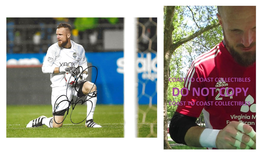 Stefan Frei signed Seattle Sounders FC soccer 8x10 photo proof COA, autographed