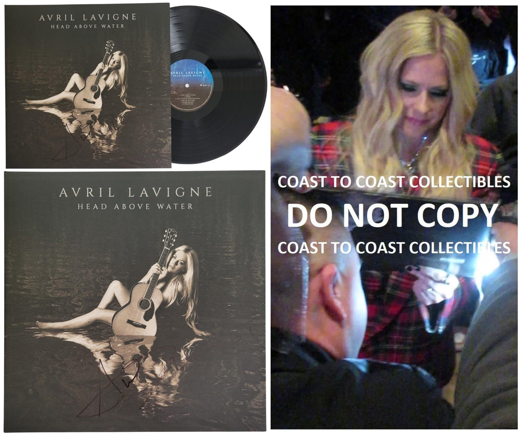 Avril Lavigne Signed Head Above Water Album Vinyl Record COA Proof Autographed Star