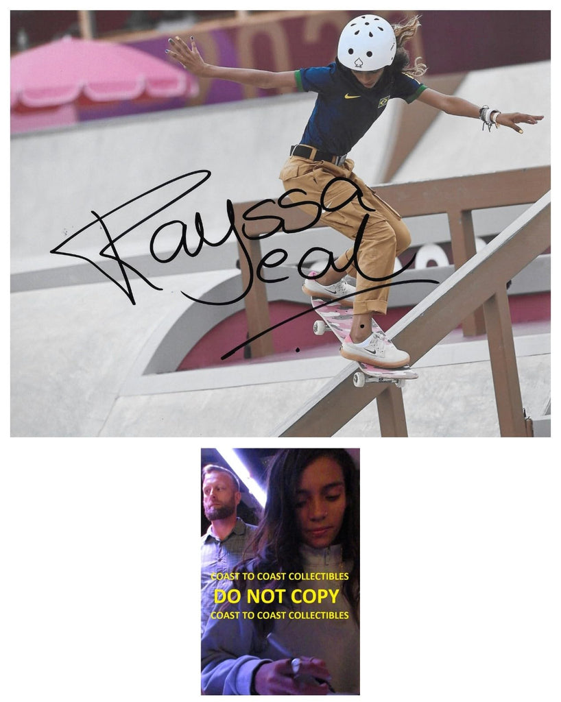 Rayssa Leal Olympic skateboarder signed 8x10 Photo proof COA autographed.