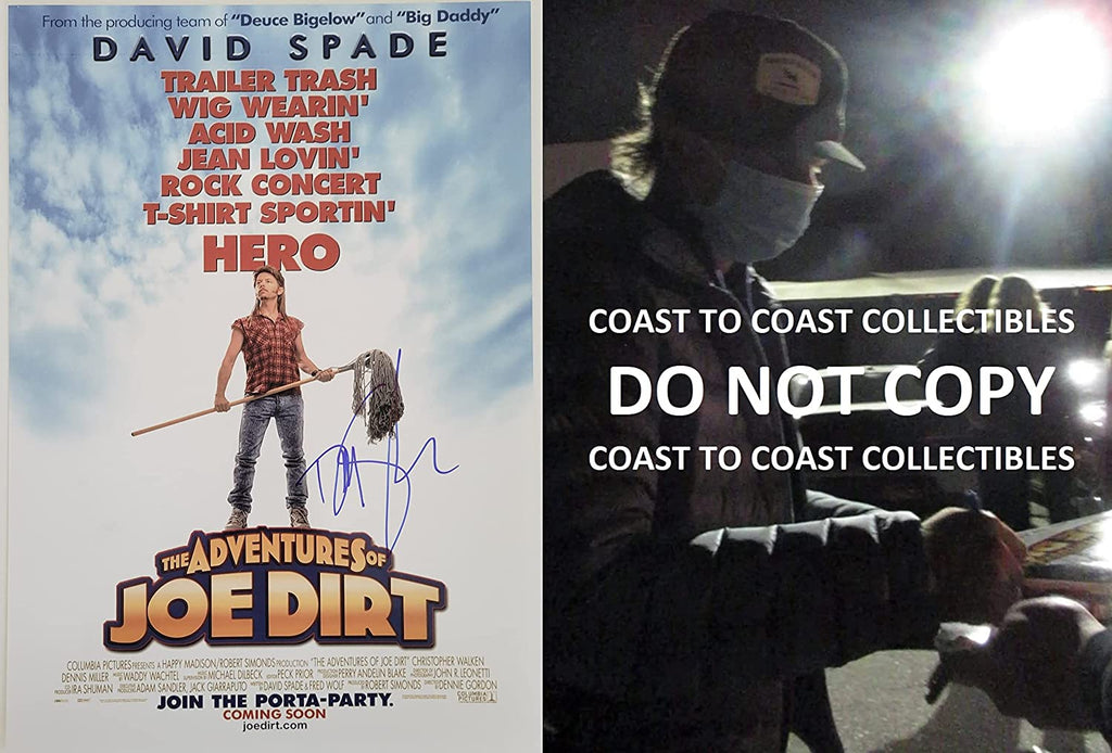 David Spade signed Joe Dirt 12x18 poster photo COA exact Proof autographed STAR