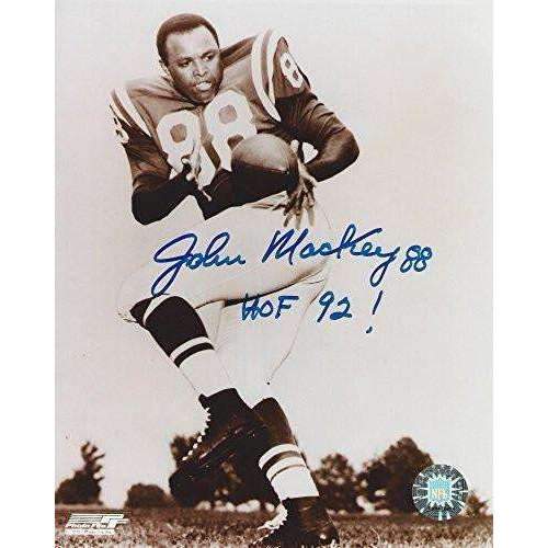 John Mackey, Baltimore Colts, Hall of Fame, Hof, Signed, Autographed, 8x10 Photo, a Coa Will Be Included.
