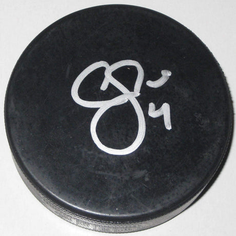 Cam Fowler Anaheim Ducks USA gold signed autographed Hockey Puck COA proof