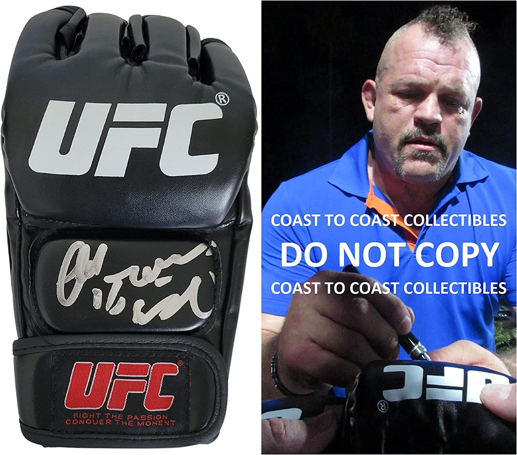 Chuck Liddell ''The Iceman'' signed UFC glove autographed COA exact proof.