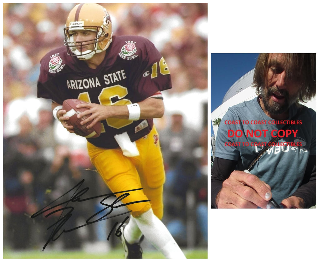 Jake Plummer ASU signed Arizona State football 8x10 photo Proof COA autographed
