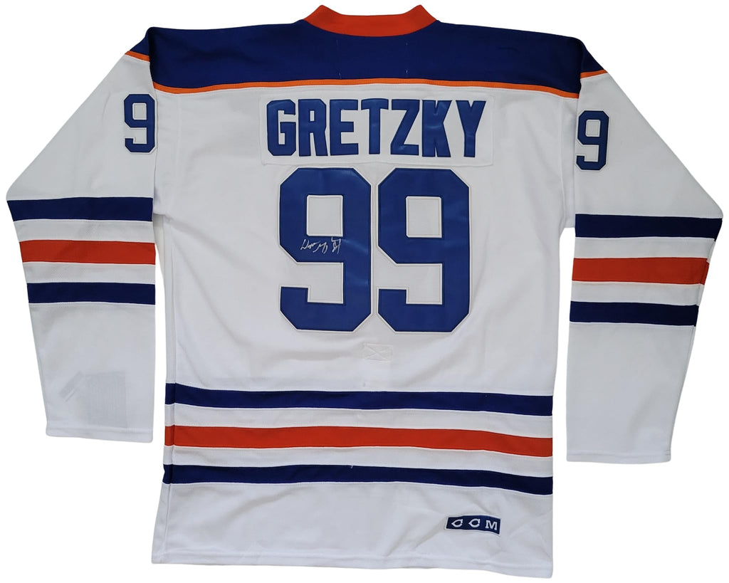 Wayne Gretzky signed Oilers Hockey Jersey exact proof COA autographed