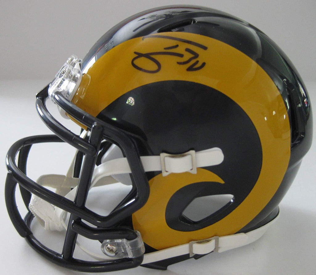 Todd Gurley Los Angeles Rams signed autographed mini Football helmet, COA with Proof