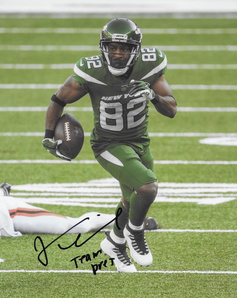 Jamison Crowder signed New York Jets football 8x10 photo COA proof autographed