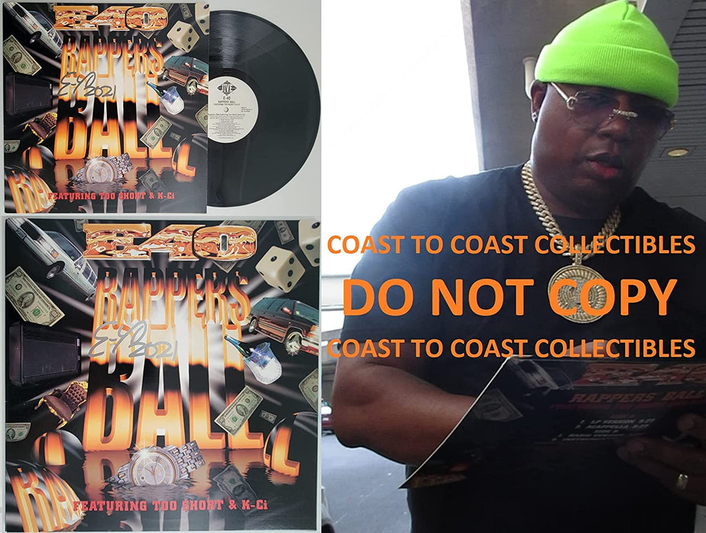 Earl Stevens E40 signed autographed Rappers Ball album vinyl COA exact proof STAR